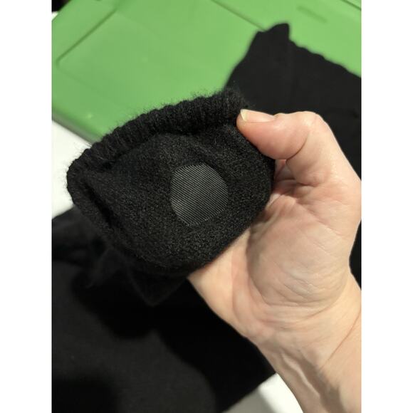 Max Studio Cashmere Tunic Sweater Black Medium Funnel Cowl Neck Long Sleeve - Picture 10 of 11